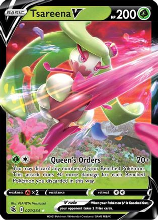 Tsareena V - 021/264 - V - Fusion Strike - Pokemon - NM/M