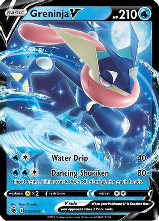 Greninja V - 073/264 - V - Fusion Strike - Pokemon - NM/M