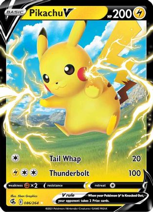 Pikachu V - 086/264 - V - Fusion Strike - Pokemon - NM/M