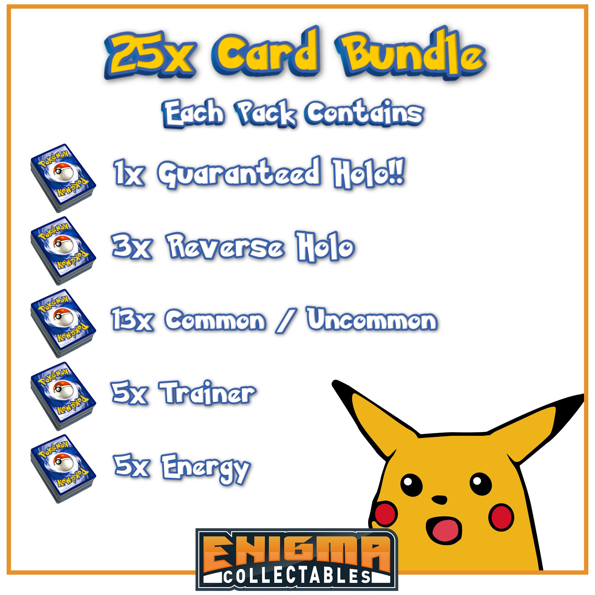 25x Pokemon Card Bundle (English)