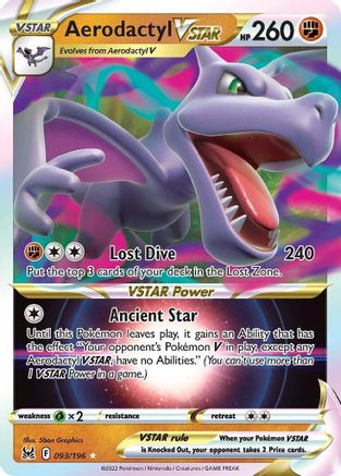 Aerodactyl VSTAR - 093/196 - VSTAR - Lost Origin - Pokemon - NM/M
