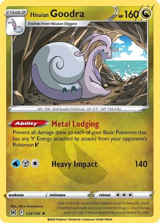 Hisuian Goodra - 134/196 - Holo Rare - Lost Origin - Pokemon - NM/M