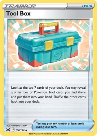 Tool Box - 168/196 - Reverse Holo Uncommon - Lost Origin - Pokemon - NM/M