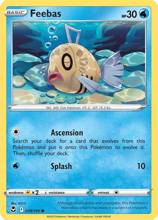 Feebas 039/195/195 SWSH12 Silver Tempest - Common