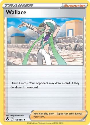 Wallace - 166/195 - Uncommon - Silver Tempest - Pokemon - NM/M