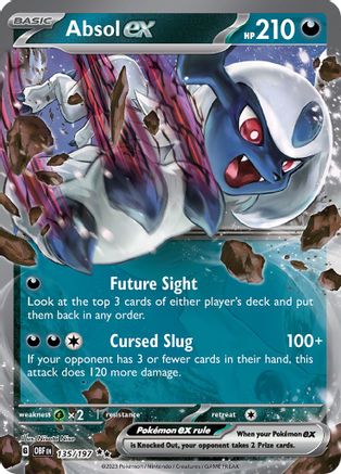 Absol EX - 135/197 - Double Rare - Obsidian Flames - Pokemon - NM/M