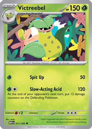 Victreebel - 071/165 - Reverse Holo Uncommon - Scarlet & Violet 151 - Pokemon - NM/M