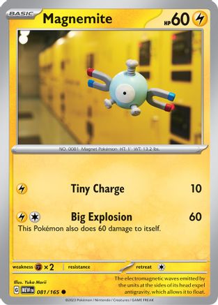 Magnemite - 081/165 - Reverse Holo Common - Scarlet & Violet 151 - Pokemon - NM/M