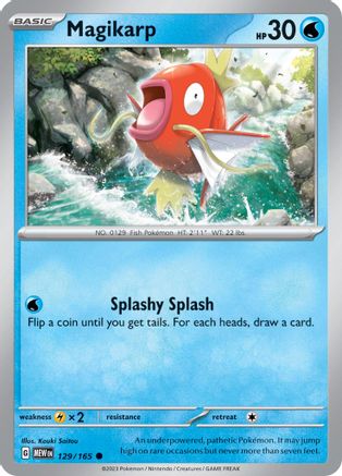 Magikarp - 129/165 - Reverse Holo Common - Scarlet & Violet 151 - Pokemon - NM/M