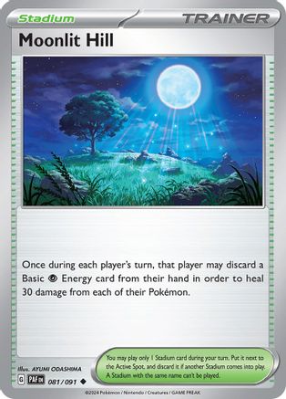 Moonlit Hill - 081/091 - Uncommon - Paldean Fates - Pokemon - NM/M