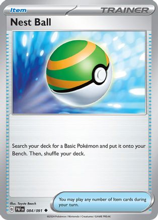 Nest Ball - 084/091 - Uncommon - Paldean Fates - Pokemon - NM/M