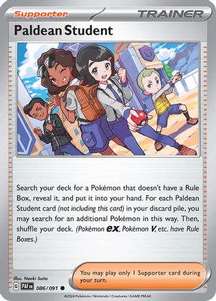 Paldean Student - 086/091 - Common - Paldean Fates - Pokemon - NM/M