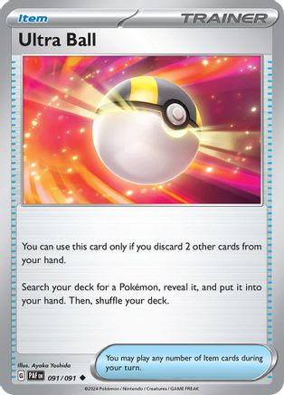 Ultra Ball - 091/091 - Uncommon - Paldean Fates - Pokemon - NM/M
