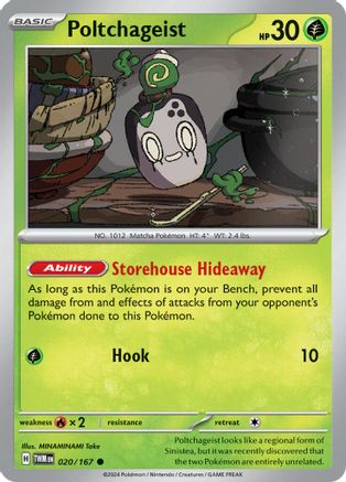 Poltchageist 020/167 - Reverse Holofoil SV06 Twilight Masquerade - Common