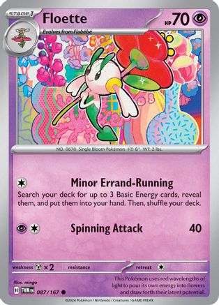 Floette 087/167 - Reverse Holofoil SV06 Twilight Masquerade - Common