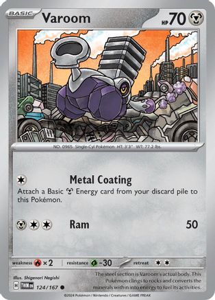 Varoom 124/167 - Reverse Holofoil SV06 Twilight Masquerade - Common
