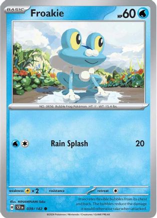 Froakie - 039/142 - Reverse Holo Common - Stellar Crown - Pokemon - NM/M