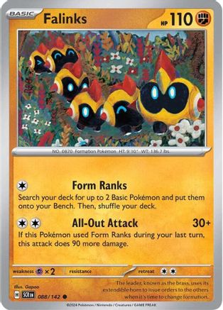 Falinks - 088/142 - Reverse Holo Common - Stellar Crown - Pokemon - NM/M