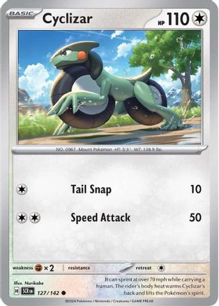 Cyclizar - 127/142 - Reverse Holo Common - Stellar Crown - Pokemon - NM/M