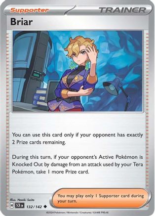Briar - 132/142 - Reverse Holo Uncommon - Stellar Crown - Pokemon - NM/M