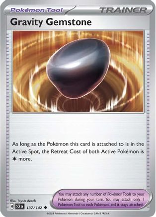 Gravity Gemstone - 137/142 - Reverse Holo Uncommon - Stellar Crown - Pokemon - NM/M