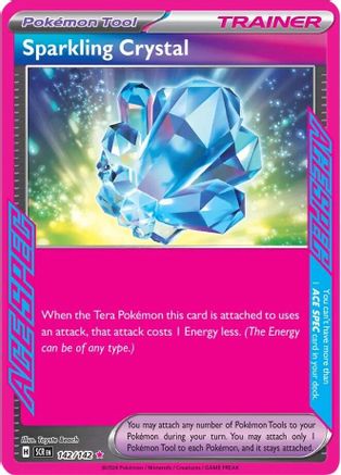 Sparkling Crystal - 142/142 - ACE SPEC Rare - Stellar Crown - Pokemon - NM/M