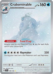 Crabominable 149/142 - Holofoil SV07 Stellar Crown - Illustration Rare