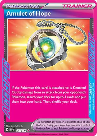 Amulet of Hope - 162/191 - ACE SPEC Rare - Surging Sparks - Pokemon - NM/M