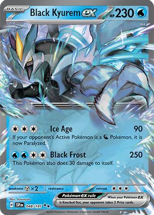 Black Kyurem EX - 048/191 - Double Rare - Surging Sparks - Pokemon - NM/M