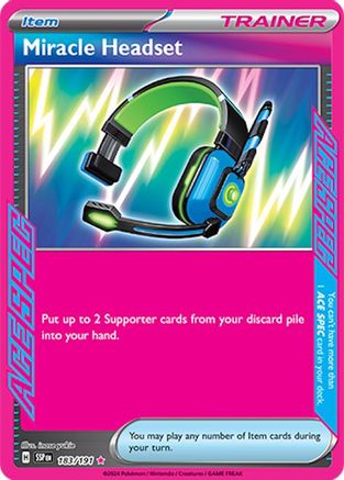 Miracle Headset - 183/191 - ACE SPEC Rare - Surging Sparks - Pokemon - NM/M