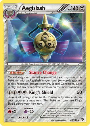 Aegislash (86) 086/146 - Reverse Holofoil XY Base Set - Holo Rare