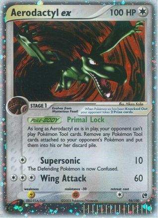 Aerodactyl ex 094/100 - Holofoil Sandstorm - Ultra Rare
