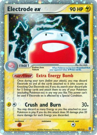 Electrode ex 107/112 - Holofoil FireRed & LeafGreen - Ultra Rare
