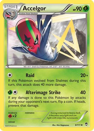 Accelgor 009/111 XY  Furious Fists - Uncommon