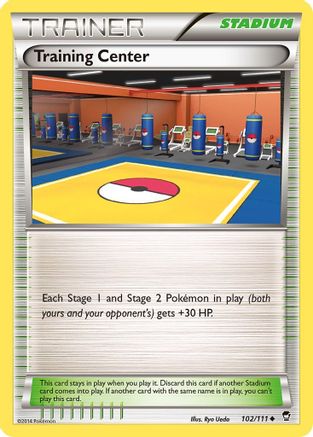 Training Center 102/111 - Reverse Holofoil XY  Furious Fists - Uncommon