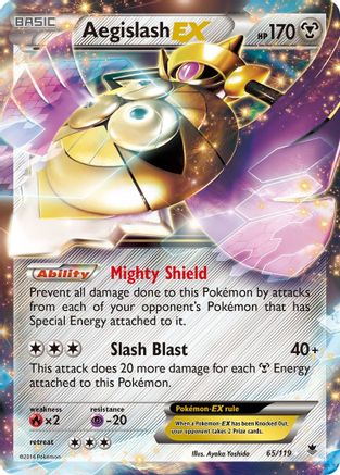 Aegislash EX 065/119/119 - Holofoil XY  Phantom Forces - Ultra Rare