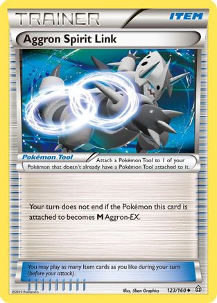 Aggron Spirit Link 123/160 - Reverse Holofoil XY  Primal Clash - Uncommon