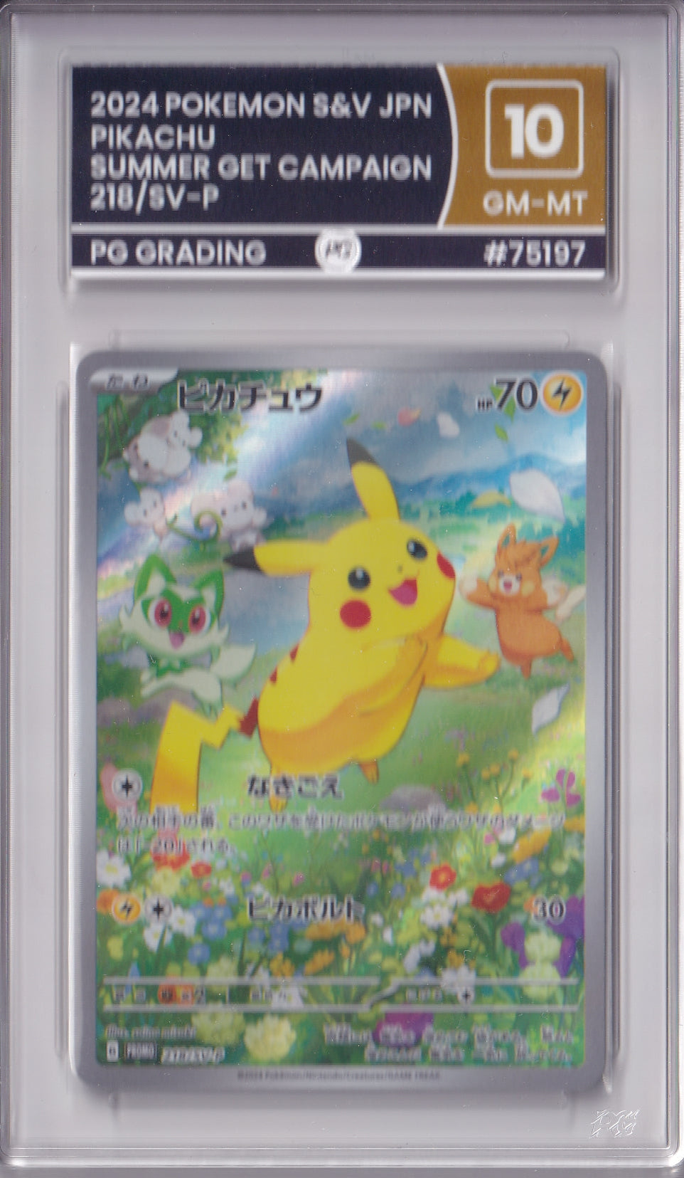 Pikachu - 218/SV-P - Japanese Promo - PG10