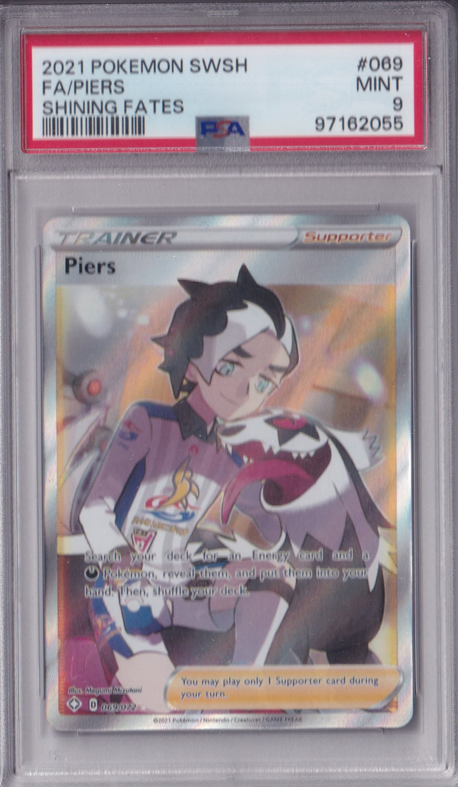 Piers Full Art  - 069/072 - Shinning Fates  - PSA 9