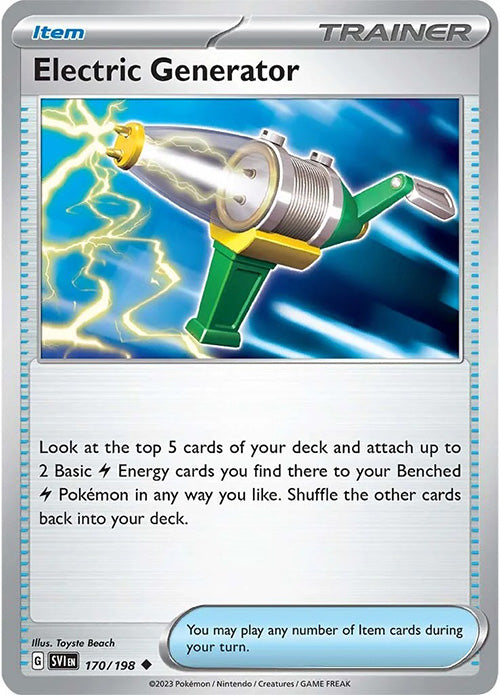 Electric Generator - 170/198 - Trainer - Scarlet & Violet - Pokemon - NM/M