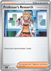 Professor's Research - 189/198 - Holo Rare - Scarlet & Violet - Pokemon - NM/M