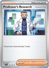 Professor's Research - 190/198 - Rev.Holo Rare - Scarlet & Violet - Pokemon NM/M