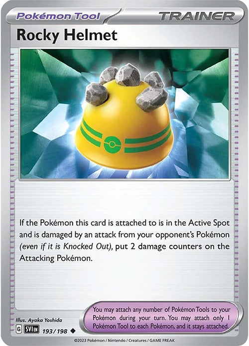 Rocky Helmet - 193/198 - Rev.Holo Trainer - Scarlet & Violet - Pokemon - NM/M