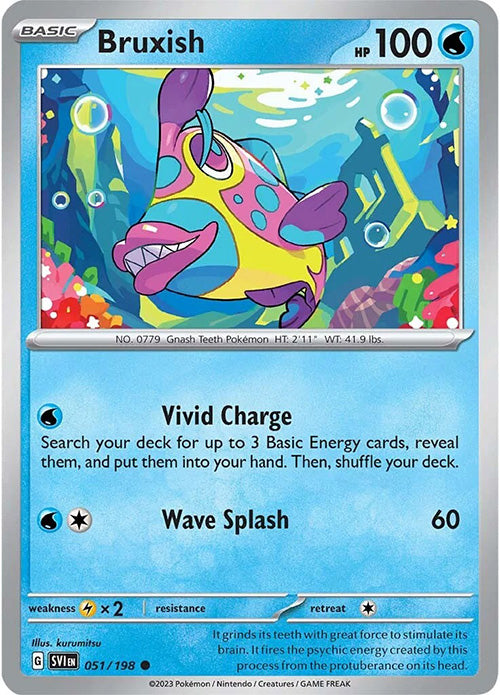 Bruxish - 051/198 - Common - Scarlet & Violet - Pokemon - NM/M