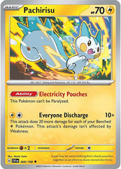 Pachirisu - 068/198 - Reverse Holo Uncommon - Scarlet & Violet - Pokemon NM/M