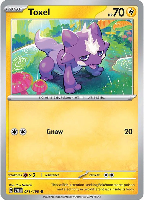 Toxel - 071/198 - Common - Scarlet & Violet - Pokemon - NM/M