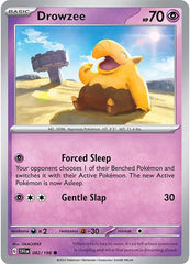 Drowzee - 082/198 - Reverse Holo Common - Scarlet & Violet - Pokemon - NM/M