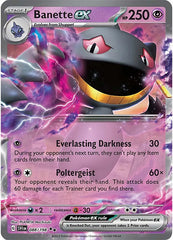 Banette EX - 088/198 - Double Rare (RR) - Scarlet & Violet - Pokemon - NM/M