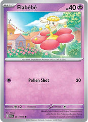 Flabebe - 091/198 - Reverse Holo Common - Scarlet & Violet - Pokemon - NM/M