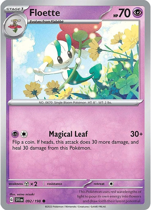 Floette - 092/198 - Common - Scarlet & Violet - Pokemon - NM/M